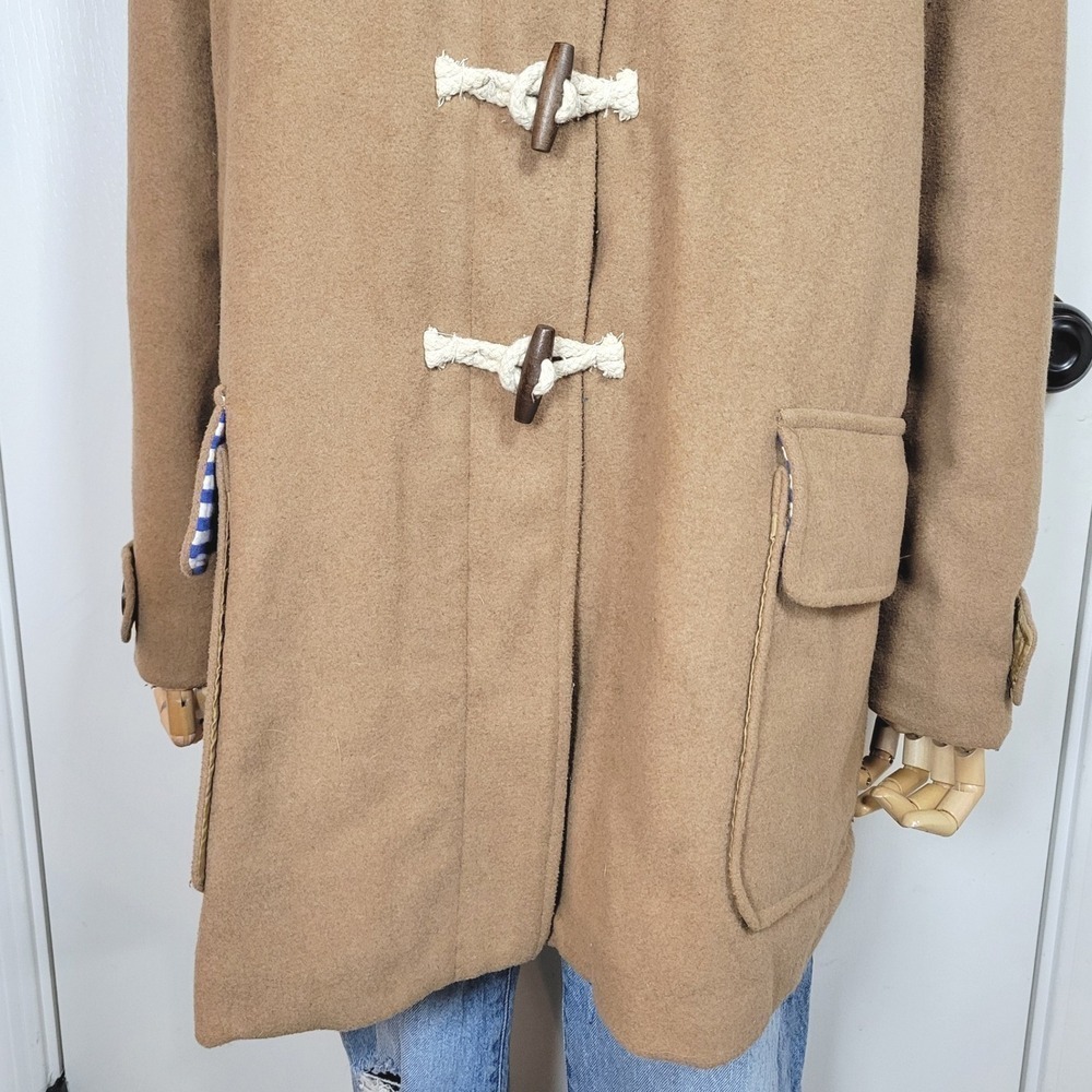Boden Wool Toggle Coat Coastal Nautical Fisherman Hooded Jacket Kids 15-16Y - Picture 2 of 16